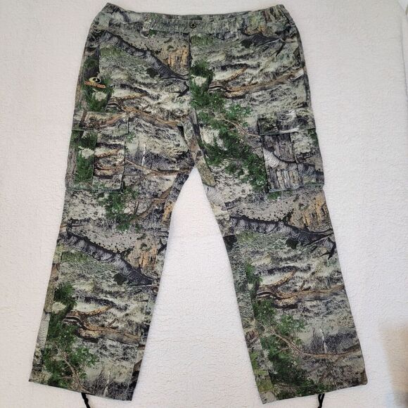 Mossy Oak Hunting Cargo Mountain Country Jeans Size XXL 44/46 Pockets - Picture 1 of 11